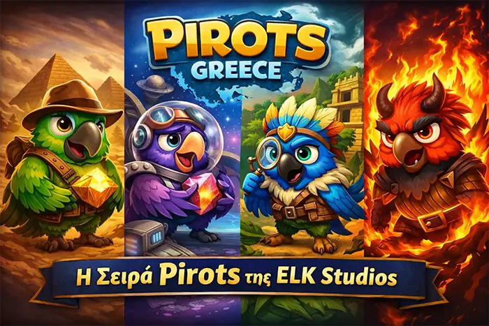 Pirots Greece ELK Studios σειρά από Pirots 1 έως Pirots 4