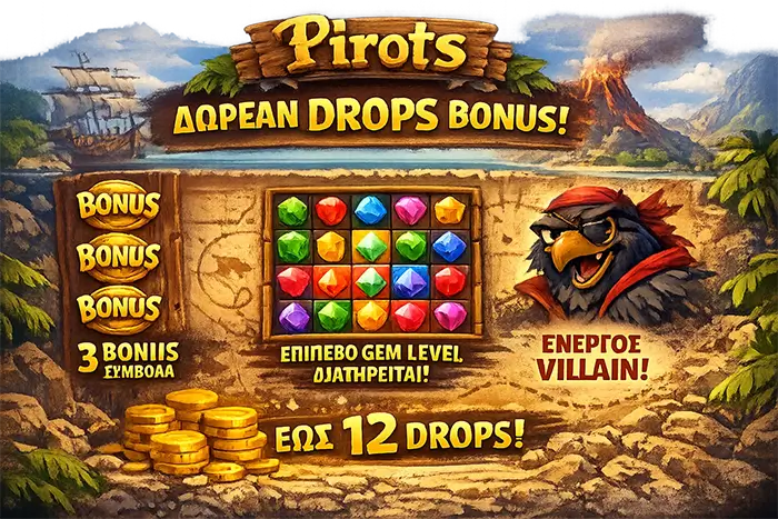 Pirots slots player free drops mechanic