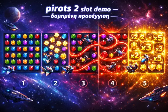 Δομημένο demo session στο Pirots 2 για παρατήρηση Popcorn, Redrop, Super Bonus και Free Drops μετά από 40 γύρους