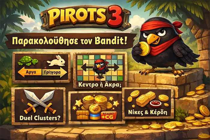 Στρατηγικές παρατηρήσεις για την κίνηση του Bandit στο Pirots 3 demo και τα patterns των Duel