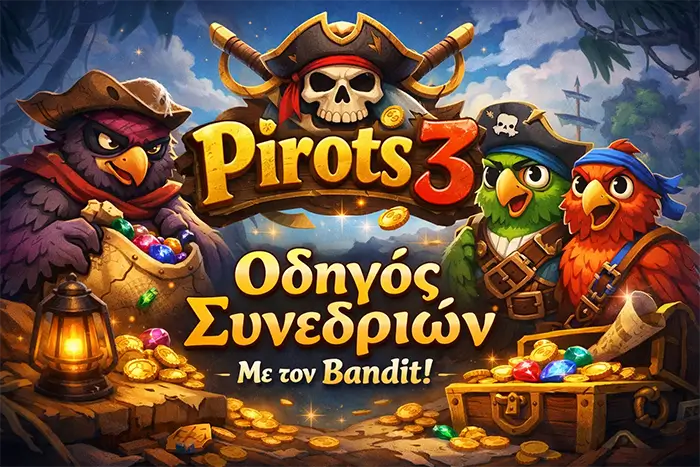 Πρακτικός οδηγός session στο Pirots 3 με παρακολούθηση Bandit, Duel, Train Heist και Coin Game