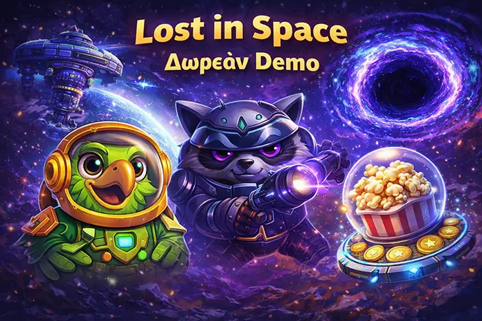 Pirots 4 Lost in Space demo με Space Bandit, Black Hole, Space Station, Spacecorn και Coin Game στο CollectR 6x6